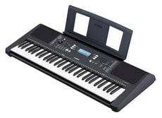 Yamaha PSR-E373  B-Stock - 61  teclas estilo órgão com resposta ao toque (Soft, Medium, Hard, Fixed), Polifonia de 48 vozes, 622 sons (241 sons Panel + 22 Drums/SFX kits + 20 Arpeggio + 339 sons XGlite), 205 estilos de acomp...