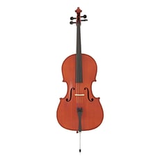 Yamaha VC5S Violoncelo para Estudante Tamanho 3/4 - Corpo Finish: mão escovado, Verniz: Verniz de óleo, Tipo: Stradivarius, Tamanho: 3/4, Top: Abeto vermelho, Volta: Bege, 