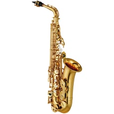 Yamaha YAS-480  - Protecções individuais das chaves, Novo sistema da chaves da mão esquerda, Gravação feita à mão como no 62, Boquilha 4C, Dourado, Novo tudel e chave de oitava igual ao 62, 