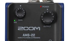 Zoom AMS-22 - Ficha combo XLR/TRS, Ganho de entrada	+8 - +54 dB (MIC) / +8 - +54 dB (GUITARRA), Impedância de entrada	XLR: 2 kΩ (MIC), TS: 1 MΩ (GUITARRA), Nível máximo de entrada - XLR: +0,6 dBu (MIC), TS: +11 ...