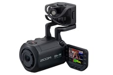 Zoom  Q8n-4K  B-Stock - Sensor CMOS de 1/2,3 de 16 M-pixels, Lente - F 2,8, 150° FOV, Formato de vídeo - MPEG-4 AVC/H.264 (MOV), Resolução vídeo - 4K/30, 25, 24, 1080/60, 50, 30, 25, 24, 720/60, 50, 30, 25, 24, 