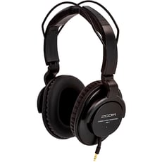 Zoom  ZHP-1  - O design fechado melhora o isolamento, Resposta de frequência de 10 Hz a 20 kHz, Faixa de cabeça auto-ajustável, Almofadas de couro sintético, Permite monitoramento simples de um ouvido, Construção...