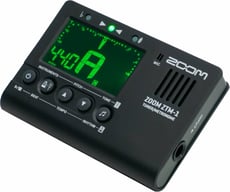 Zoom ZTM-1 Metrónomo Digital - Afinador Cromático e Metrónomo com produção de Tom. Portátil para praticar e aprender com instrumentos musicais., Suporta afinação cromática, Guitarra, Baixo, Ukulele, Violino, Tomada de entrada pa...