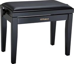 Roland RPB-200BK <b>Premium</b> Banco Piano Preto - Roland RPB-200BK Banco Piano Premium Preto, Regulação Altura + Assento Muito Confortável em Vinil, Cor: Preto Acetinado, Construção em Madeira maciça, Assento Confortável em Vinil fácil de limpar, ...
