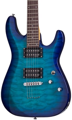Schecter C-6 Plus OBB  - Corpo: Basswood, Topo: Quilted Maple, Braço: Maple, Escala: Rosewood, Perfil do pescoço: Thin C, Escala: 648 mm (25.5”), 