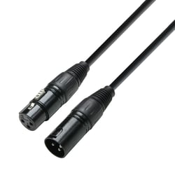 Adam hall K3 DMF 0050 0.50m  - DMX Cable XLR macho para XLR fêmea 0,5 m, 