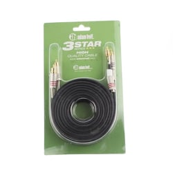 Adam hall K3TCC0600  - Cabo de áudio 2 x RCA macho para 2 x RCA macho 6 m, 