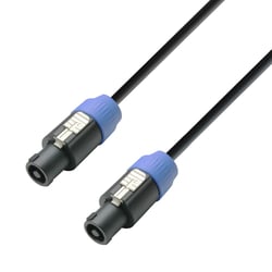 Adam hall K3S215SS1000   - Cabo de alto-falante 2 x 1,5 mm², Conector de alto-falante padrão 4 pinos ao conector de alto-falante padrão 4 pinos 10 m, 