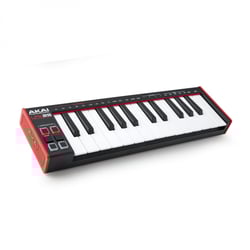 Akai  Professional LPK25 MKII - Controlador de teclado de laptop, 25 mini teclas sensíveis à velocidade, Botões para seleção de oitava, sustain, tap tempo, arpejador e funções especiais, Arpejador com 7 modos de jogo, 8 compassos...