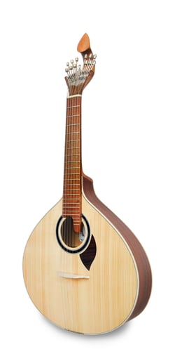 APC GF307 CB  - Guitarra Portuguesa Coimbra APC GF307 CB, Tampo Spruce Maciço, Aros e Fundo Mogno, Braço Mogno, Escala African Blackwood, 