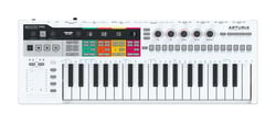 Arturia KeyStep Pro  - 37 Teclas SLIM, sensibilidade à velocidade e After Touch, LED acima de cada tecla para feedback visual eficiente, Sequenciador de quatro faixas (pistas) com 16 botões - Até 64 Steps por sequência, ...