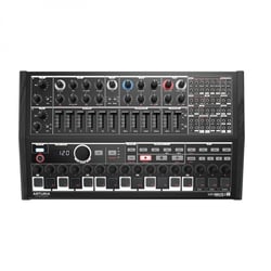 Arturia  MiniBrute 2S Noir  - Sintetizador Semi-Modular Analógico, Noir - Edição Limitada, Combinação de sintetizador clássico e modular, 16 almofadas sensíveis à velocidade, Oscilador bruto, Filtro Steiner-Parker, 