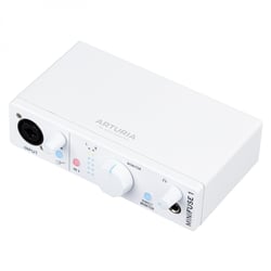 Arturia  MiniFuse 1 White  - Completo com poderoso pacote de software de música, incluindo Ableton Live Lite, Design de 1 entrada / 2 saídas com a melhor faixa dinâmica da classe, Ideal para gravar vocais, instrumentos, podcas...