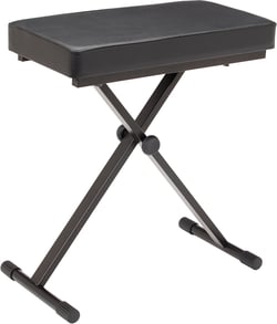 Armour KS100  - Banco Teclado Preto Premium KS100, Banco regulável em altura, 