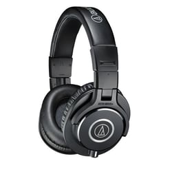 Audio Technica ATH-M40X  - Engenharia de ponta e construção robusta, Transdutores de 40mm com ímãs de terras raras, Resposta plana para montagem precisa, Fones de ouvido que giram 90 ° para ouvir através de um único aparelho...