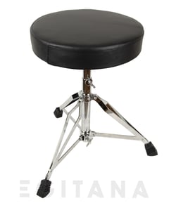 Carlsbro CSD CSS1  - Cadeira com encosto Sim, Forma da cadeira: Redondo, Altura ajustável Sim, Hidráulica Sim, Material Vinil, Metal, Dimensões Ajuste de altura: 490 - 590 mm; Diâmetro: 300 mm, 