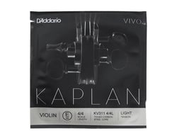 Daddario  Corda Violino 4/4 Kaplan Vivo KV311 E Mi Light tension - Single E String, 4/4 Scale, Light Tension, As cordas de violino Kaplan oferecem aos músicos profissionais uma combinação de beleza e poder em duas opções, Kaplan Amo e Kaplan Vivo., As cordas de vi...