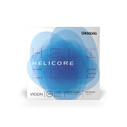D´Addario  H310-4/4M  - Tensão: Média, Para violino 4/4, Corda E: Aço em bruto, Uma corda: Alumínio no núcleo da corda de aço, Corda D: Titânio no núcleo do cabo de aço, Corda G: prata de tungstênio no núcleo da corda de ...