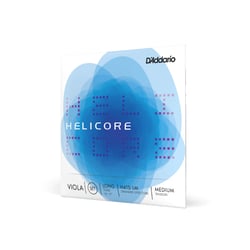 D´Addario  H410-LM Helicore Viola  - Para comprimentos de corpo de 16 - 16,5, Uma corda: Alumínio no núcleo da corda de aço, Corda D: Titânio no núcleo do cabo de aço, Corda G: Prata no núcleo da corda de aço, Corda C: Tungstênio / Pr...