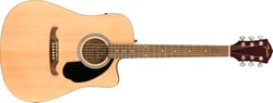  Fender FA-125CE II Dreadnought, Natural - Fender FA-125CE II Guitarra electroacústica Dreadnought, Forma do corpo: Dreadnought com cutaway, Tampo em Laminated Spruce, Fundo e laterais em Laminated Basswood, Braço em Nato, Escala em Walnut ...