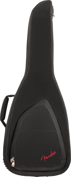 Fender  FE620 E-Guitar Gig Bag  - Material: poliéster 600 denier, Enchimento de 20 mm, Forro de microfibra, Apoio de pescoço, Sistema de proteção de botão de alça dentro e fora, Alça ergonômica super acolchoada, 