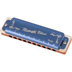 Fender  Midnight Blues Armonica Do  - Diatônico, 10 buracos, Edição limitada, 