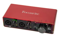 Focusrite Scarlett 2i2 3rd Gen  - Focusrite Scarlett 2i2 3rd Gen com duas entradas de instrumento de alta faixa dinâmica para conectar guitarra ou baixo., Dois dos pré-amplificadores de microfone com melhor desempenho na história d...