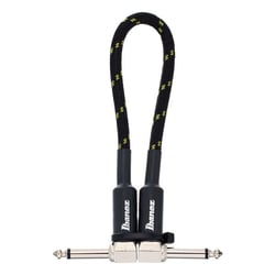Ibanez SI 07P-BG Guitar  - Cabo para guitarra e baixo, Comprimento: 21 cm (0,7 pés), SI Series, Tomada angular Amphenol de 6,3 mm em ambos os lados, 0,50 mm², Construção do condutor: cobre de 0,12 x 20, 
