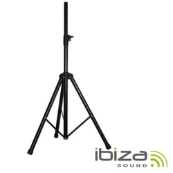 Ibiza  Suporte p/ Colunas Preto 1.8M 30KG SS03 - Suporte p/ coluna, Capacidade carga: 30Kg, Diâmetro do tubo: Ø35mm, Altura ajustável: até 180cm, 