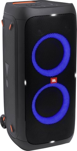 JBL  Partybox 310 Portable party speaker  - JBL Partybox 310, Diâmetro do tweeter (imperial): 6,35 cm (2.5″), Diâmetro do woofer (imperial): 16,5 cm (6.5″), Classificação de Energia RMS: 240 W, Extensão da frequência: 45 – 20000 Hz, Rácio Si...
