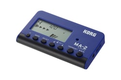 Korg MA-2 BLBK  - Metrônomo digital, Ajuste do tempo: PÊNDULO, CHEIO, TAP Tempo, Tomada para auscultadores (mini jack estéreo de 3,5 mm), Alto-falante: alto-falante Piezo de 15 mm, Operação com 2 pilhas AAA de 1,5A,...