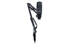 Marantz POD PACK 1 - Podcasting Kit  - Inclui Microfone, Suporte e Cabo USB, Totalmente ajustável - o microfone pode até ser suspenso de cabeça para baixo, Grampos para quase qualquer mesa ou mesa, 
