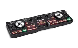 Numark  DJ2Go2 TOUCH  - Jog wheels com sensibilidade ao toque para scrach e mistura, Controlador de DJ portátil de dois canais para o Serato DJ Lite (software incluído), Milhões de músicas que podes usar em Streaming com ...