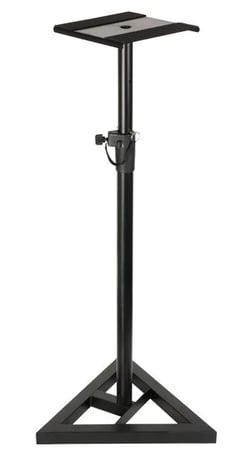 OQAN ARS01  - Suporte para monitores, Prato com borracha para evitar vibrações e rajadas, Dimensões prato: 23 x 23 cm, Altura: 69 – 130 cm, Peso: 5 Kg., 