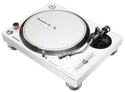 Pioneer DJ PLX-500-W  - Gira-discos, Método de acionamento, Tipo servo direct drive, Prato de Alumínio fundido, diâmetro: 332 mm, Motor de corrente contínua trifásico, Sistema de travagem: Travão eletrónico, 