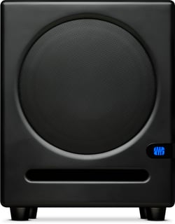 Presonus Eris Sub8  - Translúcido, de baixa frequência, com um driver de 8 polegadas (ca. 20 cm), Amplificador Classe AB: potência de pico de 100W (50W RMS), Controlo de ganho de entrada (-30 dB a +6 dB), Lowpass Filter...