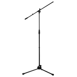Proel  RSM180 - Suporte de microfone com haste, base de tripé em nylon, Dimensões base: Ø 680 mm, Altura mínima: 900 mm, Altura máxima: 1500 mm, Peso: 2,2 kg, Cores disponíveis: Preto mate - RSM180 / Cromado - RSM...