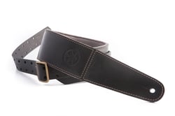RightOn Magic Backbeat Black 070  - Largura: 2,75 (7 cm), Comprimento ajustável: 85 cm a 135 cm, Material: Couro, Cor preta, 