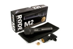 Rode M2  - Rode M2, Microfone vocal de condensador ao vivo, Feedback rejeitando o padrão de picking supercardióide, Interruptor de ligar / desligar com trava, Corpo ergonómico de corpo pesado resistente, Alto...