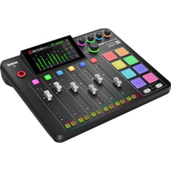 Rode Rodecaster Pro II - Para podcasters, streamers, músicos e criadores de conteúdo, 4 entradas combo jack XLR / 6,35 mm para microfones, guitarras, baixo e teclados, Phantom power 48 V, 8 smartpads programáveis ​​com 8 b...