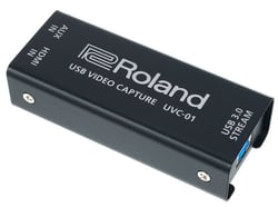 Roland UVC-01 Conversor Video HDMI para USB 3.0 STREAM  - Roland UVC-01 Conversor Video HDMI para USB 3.0 STREAM, Encoder de vídeo HDMI para USB 3.0 de alta-qualidade, Operação para webcam USB plug-and-play para computadores Mac e Windows, Funciona perfei...