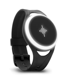 Soundbrenner Pulse  - Metrônomo de vibração móvel, Vestível no pulso, braço ou perna, Vibra 7x mais forte que a média dos smartphones, Utilizável com aplicativo ou autônomo, O LED acende em sincronia com a vibração, Sup...