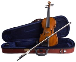Stentor SR1500 Student II 3/4  - Violino de iniciação, de excelente construção, com arco noz de ébano, resina, e estojo ultraleve, Violino em acer e abeto sólidos, acabamento brilhante, Instrumento com arco. Tamanho 3/4, Estojo in...