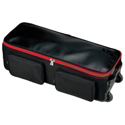 Tama PBH05 Powerpad Hardware Bag  - Grande saco de hardware, Para até 10 estandes, Inclui 2 rodízios, Material de nylon 1200 Denier, Preenchimento interno de flanela, Reforço de cinco camadas embutido, 
