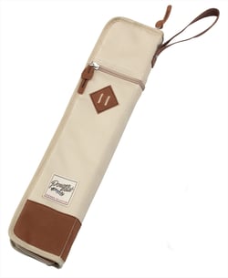 Tama Powerpad Stick Bag Beige TSB12BE  - Colecção De Design, Para 6 pares de paus, Zíper superior separado, Dois bolsos interiores, Banda elástica permite pendurar no chão tom, Cor: bege, 