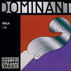 Thomastik Dominant G Viola medium  - G string única, Escala: 37 cm, Material: Prata em material sintético, Bola, Tensão: Média, 138 médio, 