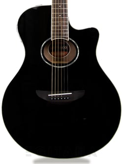 Yamaha APX 600 Black  - Forma do corpo: APX Shape, Comprimento da escala: 634 mm (25”), Comprimento do corpo: 490 mm (19 5/16”), Comprimento total: 1022 mm (40 ¼”), Largura do corpo: 384 mm (15 1/8”), Profundidade do corp...