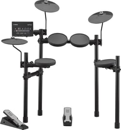 Yamaha DTX402K - 287 sons, 10 Kits de Presets configuráveis, 37 Preset Songs de Treino, 3 timbalões, Tarola de silicone de 3 zonas (XP80), Função de orientação de Voz, 