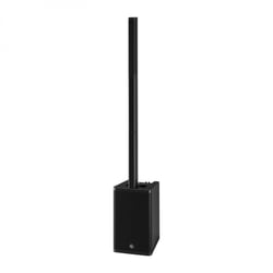 Yamaha DXL1K (Stagepas 1k sem mesa) - Tipo: Subwoofer ativo com colunas em line array, Resposta em frequência (-10dB): 37Hz – 20kHz, Cobertura: H170º x V30º, Crossover: 240 Hz, NPS máximo (a 1m, no eixo): 125 dB SPL, Woofer: 12” (30 cm...
