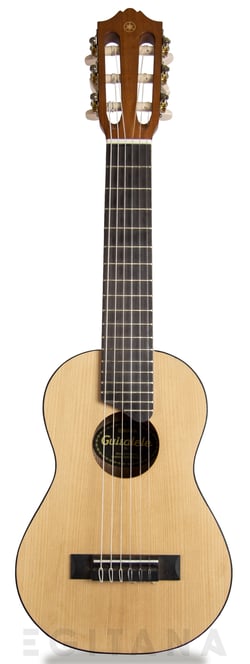 Yamaha GL1  - 6 Cordas, Tampo de spruce, Corpo de meranti, Afinação: A/d/g/c/e/A, Escala: 433mm, Dimensões: 10 x 29 x 73 cm, 